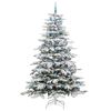 vidaXL Kunstmatige Inklapbare Kerstboom Wit 240 cm PE en PVC