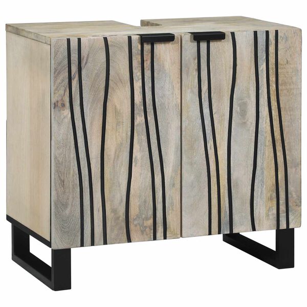 vidaXL Badkamertenk te kast met plank Wit 62 x 33 x 58 cm Bewerkt hout