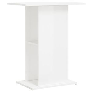 vidaXL Aquariumstandaard 60,5x36x72,5 cm bewerkt hout hoogglans wit