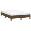 vidaXL Bedframe zonder matras 120x190 cm stof donkerbruin
