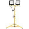 vidaXL Spotlight met statief LED 2x100 W warmwit
