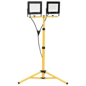 vidaXL Spotlight met statief LED 2x100 W warmwit
