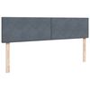 vidaXL Ottoman bed met matras 200x200 cm fluweel donkergrijs