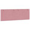 vidaXL Hoofdbordkussen "Hanko" 120 cm fluweel roze
