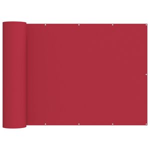 vidaXL Balkon Privacy Scherm 200 x 800 cm Stof met PU-coating Rood