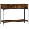 vidaXL Wandtafel 100x34,5x75 cm bewerkt hout gerookt eikenkleurig