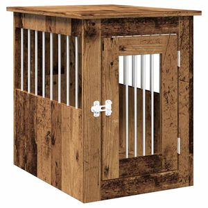 vidaXL Hondenbench 45x62x59 cm bewerkt hout oud houtkleurig