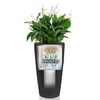 LECHUZA Plantenbak Rondo 40 ALL-IN-ONE houtskool metallic 15743
