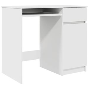 vidaXL Bureau 86x49x76 cm spaanplaat wit