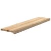 vidaXL Traptreden 4 st 110x25x2 cm onbehandeld massief eikenhout
