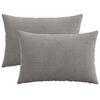 vidaXL Kussensloop 2 pcs HEERLEN Lichtgrijs 50 x 70 cm corduroy