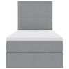 vidaXL Opslag bed met matras Lichtgrijs 100 x 200 cm Polyester