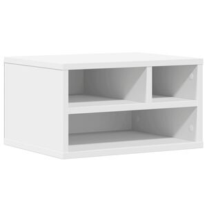 vidaXL Printerkastje 40x32x22,5 cm bewerkt hout wit