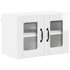vidaXL Wandglas cabinet LUCCA Hoogglans Wit 60 x 31 x 40 cm
