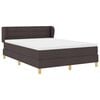 vidaXL Boxspringbed met matras Donkerbruin 140 x 190 cm Stof