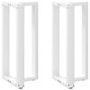 vidaXL Bartafelpoten 2 st T-vormig 40x35x(90-91) cm staal wit