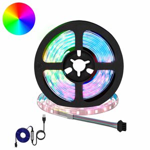 vidaXL LED-strip 4 pcs Zwart en transparant 95 x 0,8 x 0,3 cm