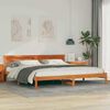 vidaXL Bedframe Wasbruin 180 x 200 cm Massief grenenhout
