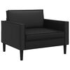 vidaXL XL fauteuil Zwart Kunstleer