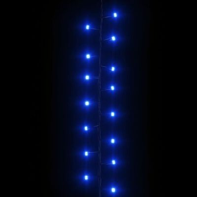 vidaXL Lichtslinger compact met 3000 LED's blauw 65 m PVC