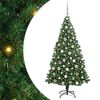 vidaXL Kunstkerstboom Groen 180 cm PVC en Staal en Kunststof