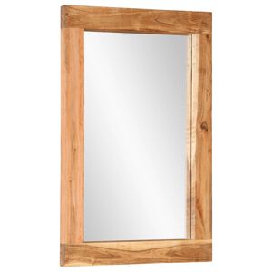 vidaXL Spiegel 70x50 cm massief acaciahout en glas