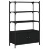 vidaXL Boekenkast 3-laags 70x30x109,5 cm bewerkt hout zwart