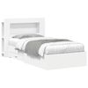 vidaXL Bedframe met opslag met hoofdeinde Wit 80 x 200 cm Bewerkt hout