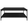 vidaXL Salontafel Zwart eiken 100 x 100 x 40 cm Bewerkt hout