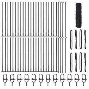 vidaXL Afrasteringspaal Grijs