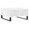 vidaXL Salontafel 60x60x30 cm bewerkt hout wit