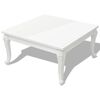 vidaXL Salontafel 80x80x42 cm hoogglans wit