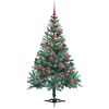 vidaXL Kunstkerstboom met 150 LED Groen 150 cm PVC en Staal