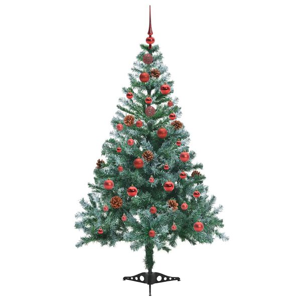 vidaXL Kunstkerstboom met 150 LED Groen 150 cm PVC en Staal