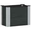 vidaXL Verhoogde plantenbak Zwart 50 x 30 x 36 cm WPC en Aluminium