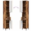 vidaXL Badkamer Kast Oud Hout 31,5 x 33 x 190 cm Bewerkt hout & Metaal