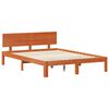 vidaXL Bedframe met hoofdeinde 2 pcs Wasbruin Massief Vurenhout