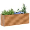 vidaXL Verhoogde plantenbak 195 x 50 x 68 cm Gegalvaniseerd staal
