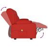 vidaXL Massagestoel 3-zits verstelbaar bekerhouders kunstleer wijnrood