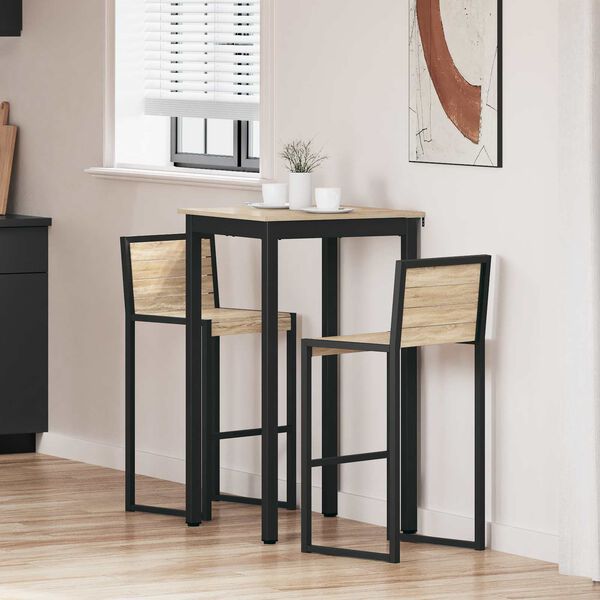 vidaXL Eettafels Bewerkt hout