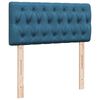 vidaXL Boxspring met matras fluweel blauw 80x200 cm