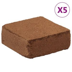 vidaXL Kokosvezelblokken 5 st 5 kg elk 25 kg totaal