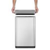 EKO Vuilnisbak met sensor Mirage X 80 L matzilverkleurig