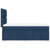 vidaXL Boxspring met matras stof blauw 80x200 cm