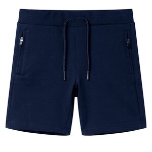 Kindershort 140 marineblauw