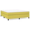 vidaXL Boxspring met matras stof groen 180x200 cm