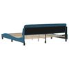 vidaXL Bedframe "Dover" fluweel blauw 200x200 cm