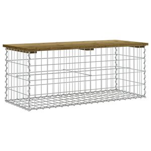 vidaXL Tuinbank schanskorfontwerp 103x44x42 cm ge&iuml;mpregneerd hout