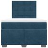 vidaXL Boxspring met matras fluweel blauw 120x200 cm