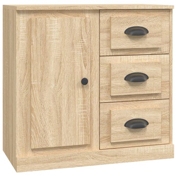 vidaXL Dressoir 70x35,5x67,5 cm bewerkt hout sonoma eikenkleurig